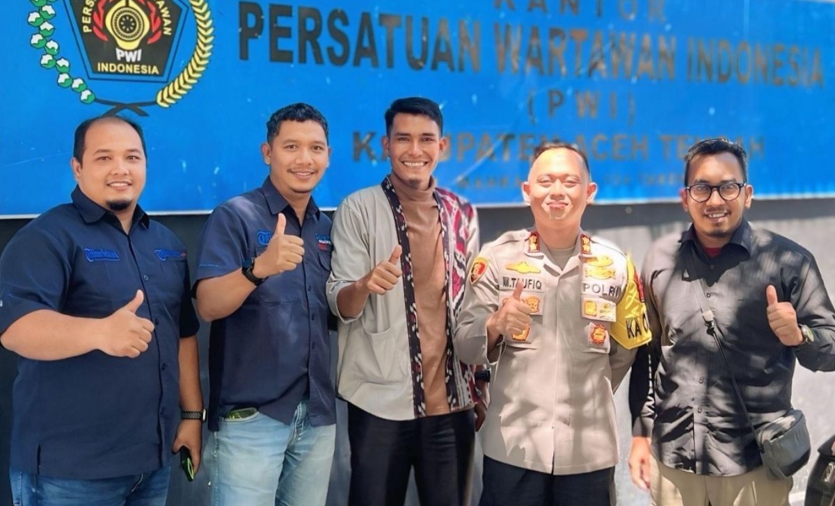Kapolres Aceh Tengah Sambangi PWI, Bangun Sinergi Demi Demokrasi Sehat